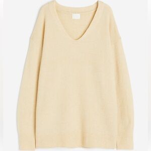 NWT H&M Oversized V-Neck Sweater